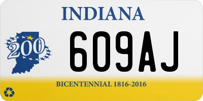 IN license plate 609AJ