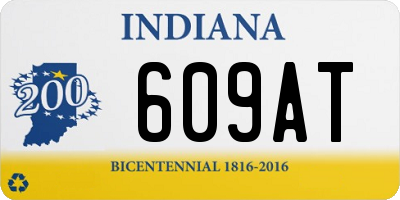 IN license plate 609AT