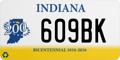 IN license plate 609BK