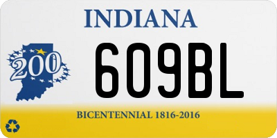 IN license plate 609BL