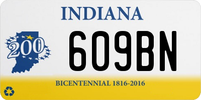 IN license plate 609BN