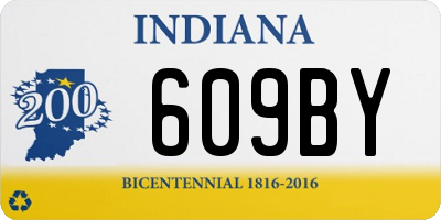 IN license plate 609BY