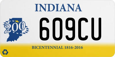 IN license plate 609CU