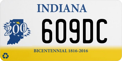 IN license plate 609DC