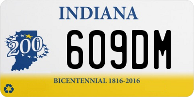 IN license plate 609DM