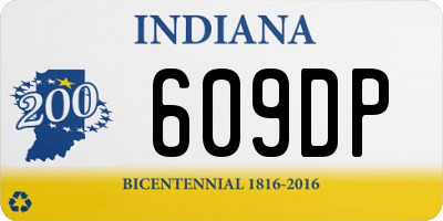 IN license plate 609DP