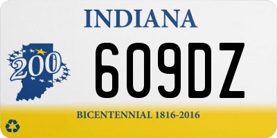 IN license plate 609DZ