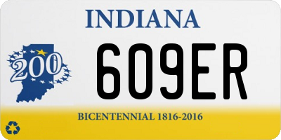 IN license plate 609ER