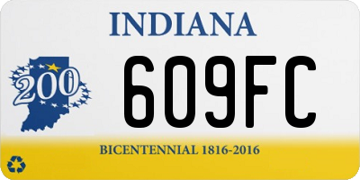 IN license plate 609FC