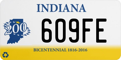 IN license plate 609FE