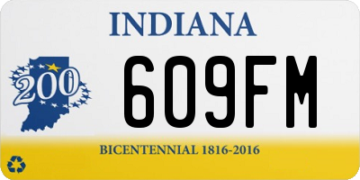 IN license plate 609FM