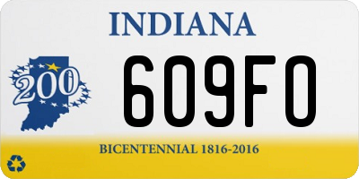 IN license plate 609FO