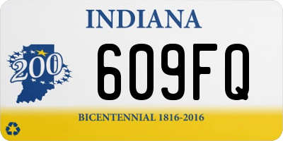 IN license plate 609FQ