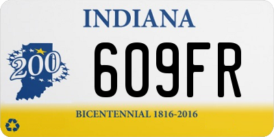 IN license plate 609FR