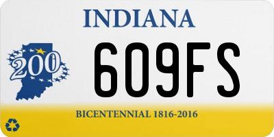 IN license plate 609FS