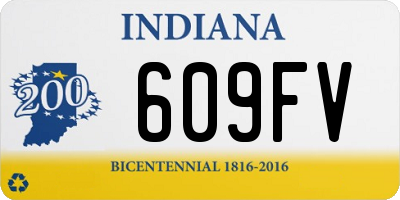 IN license plate 609FV