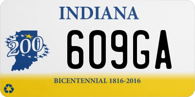 IN license plate 609GA