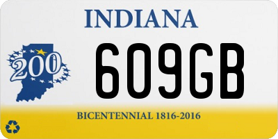 IN license plate 609GB