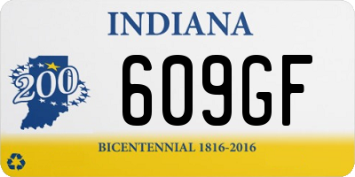 IN license plate 609GF