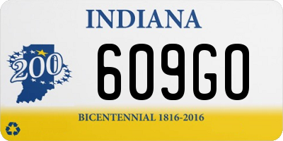 IN license plate 609GO