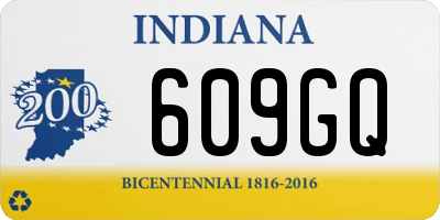 IN license plate 609GQ