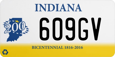 IN license plate 609GV