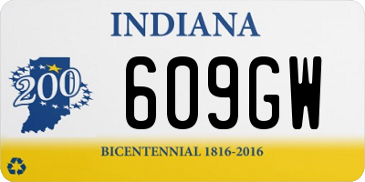 IN license plate 609GW