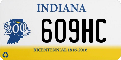IN license plate 609HC