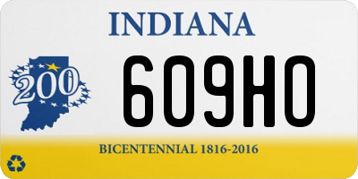 IN license plate 609HO