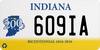 IN license plate 609IA