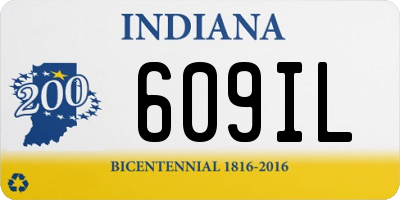 IN license plate 609IL