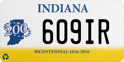 IN license plate 609IR