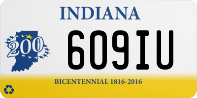 IN license plate 609IU