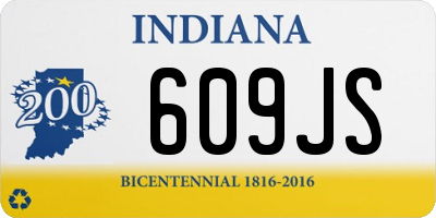 IN license plate 609JS