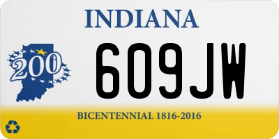 IN license plate 609JW