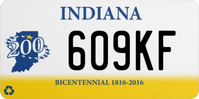 IN license plate 609KF