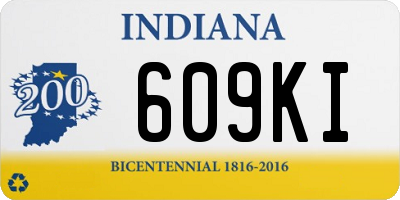 IN license plate 609KI