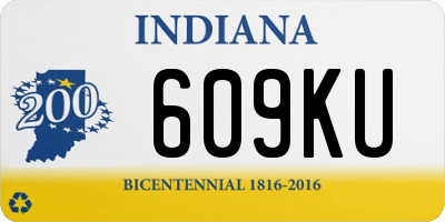 IN license plate 609KU