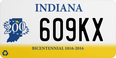 IN license plate 609KX