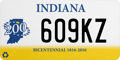 IN license plate 609KZ