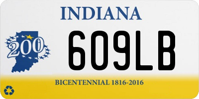 IN license plate 609LB