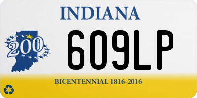 IN license plate 609LP