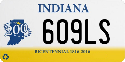 IN license plate 609LS