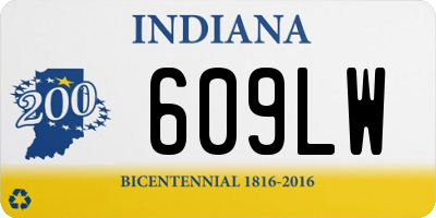 IN license plate 609LW