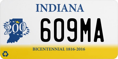 IN license plate 609MA