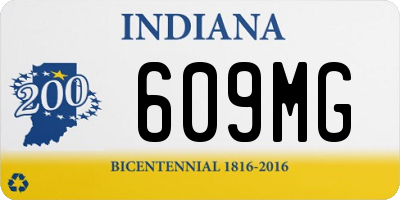 IN license plate 609MG