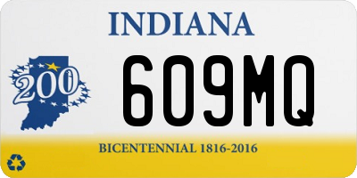 IN license plate 609MQ