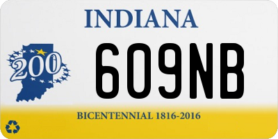 IN license plate 609NB