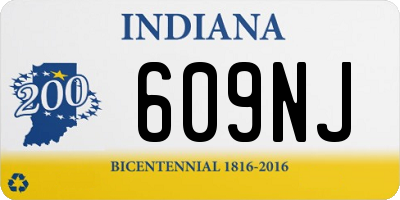 IN license plate 609NJ