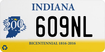 IN license plate 609NL